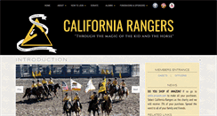 Desktop Screenshot of californiarangers.org