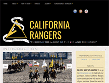 Tablet Screenshot of californiarangers.org